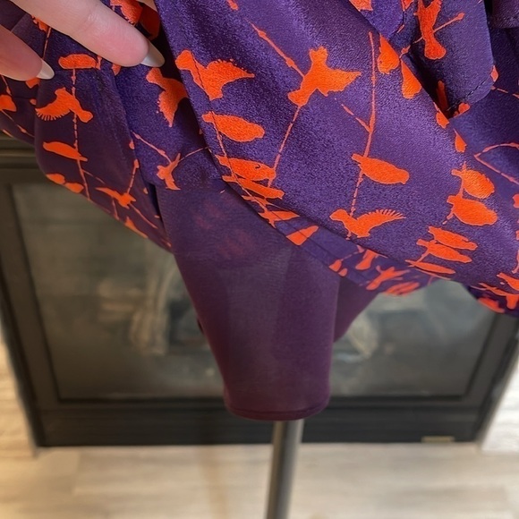 Collective Concepts Birds on a wire Lined Dress Size Small - Picture 6 of 7